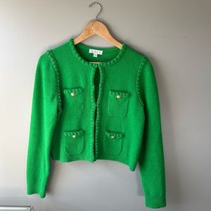 JCrew Odette sweater lady jacket in cotton blend boucle